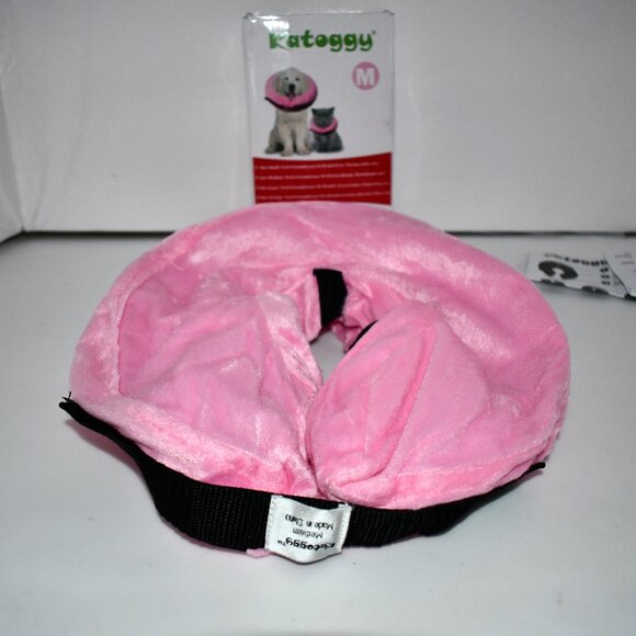 Katoggy Inflatable Dog Collar, Soft E-Collars after surgery Pink Medium 11-15" - Picture 2 of 3